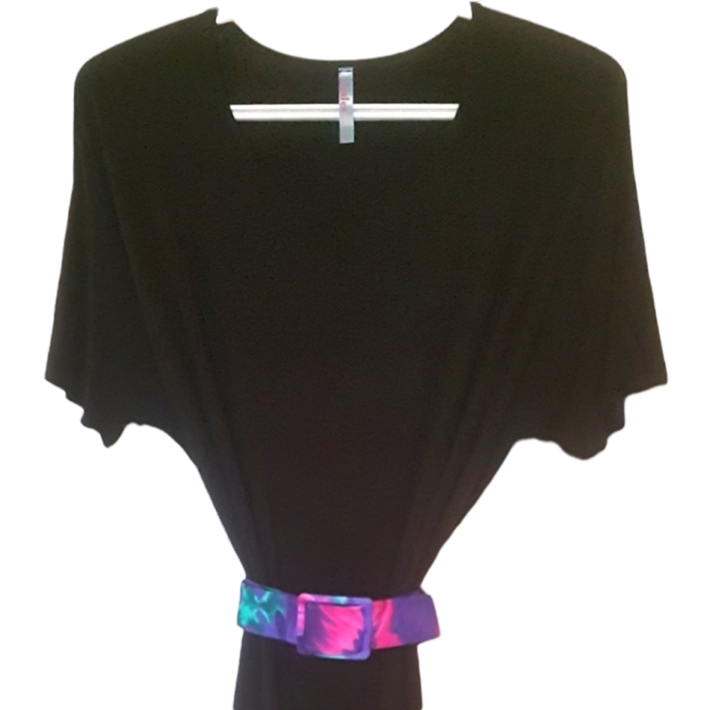 🖤 Azules Long Black Tunic Dress